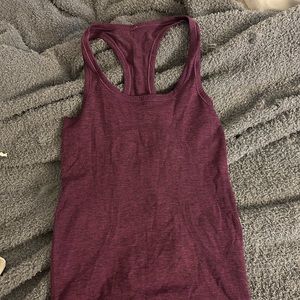 Lululemon Maroon Razorback Tank lightly worn size 4